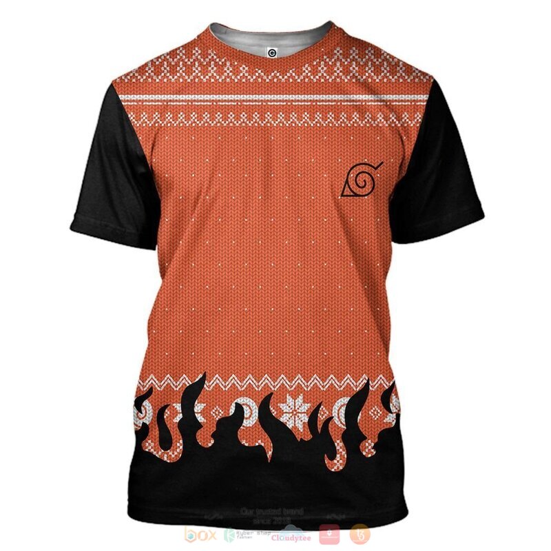 Naruto Snowflake 3D Shirt, Hoodie 3 Naruto Snowflake 3D Shirt Hoodie 1 2