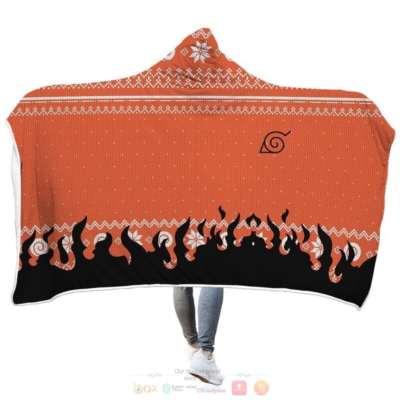 Naruto Uzumaki Christmas Hoodie Blanket