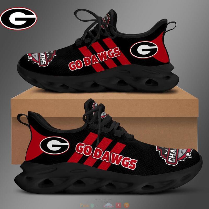 NEW National Champions 2021 Georgia Bulldog Go Dawgs black clunky max soul sneaker shoes 2 National Champions 2021 Georgia Bulldog Go Dawgs black clunky max soul shoes 1