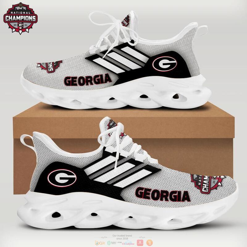 NEW National Champions 2021 Georgia Bulldog grey black clunky max soul sneaker shoes 1 National Champions 2021 Georgia Bulldog grey black clunky max soul shoes