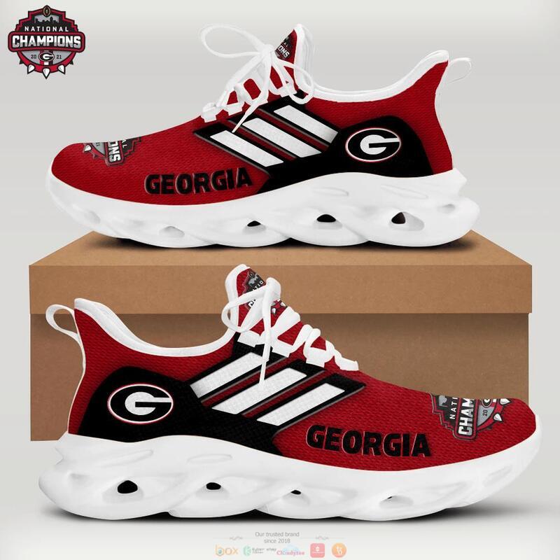 NEW National Champions 2021 Georgia Bulldog red clunky max soul sneaker shoes 1 National Champions 2021 Georgia Bulldog red clunky max soul shoes