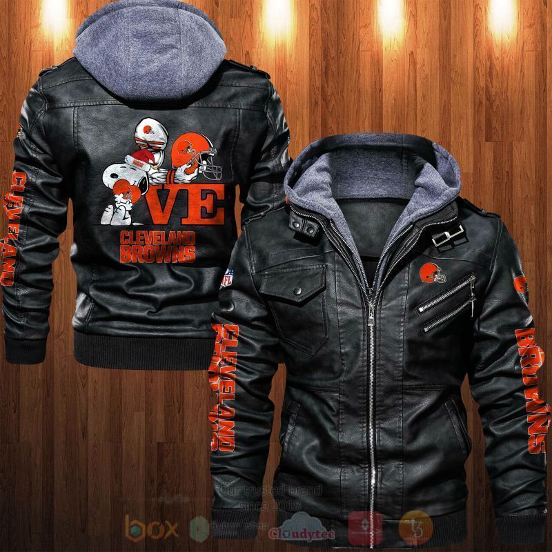 National Football League Cleveland Browns Leather Jacket