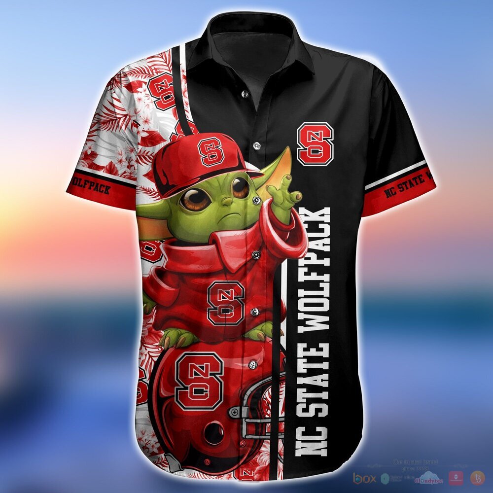 Nc State Wolfpack Baby Yoda NCAA Hawaiian Shirt and Shorts 5 Nc State Wolfpack NCAA Baby Yoda Hawaiian Shirt and Shorts 1 2 3 4