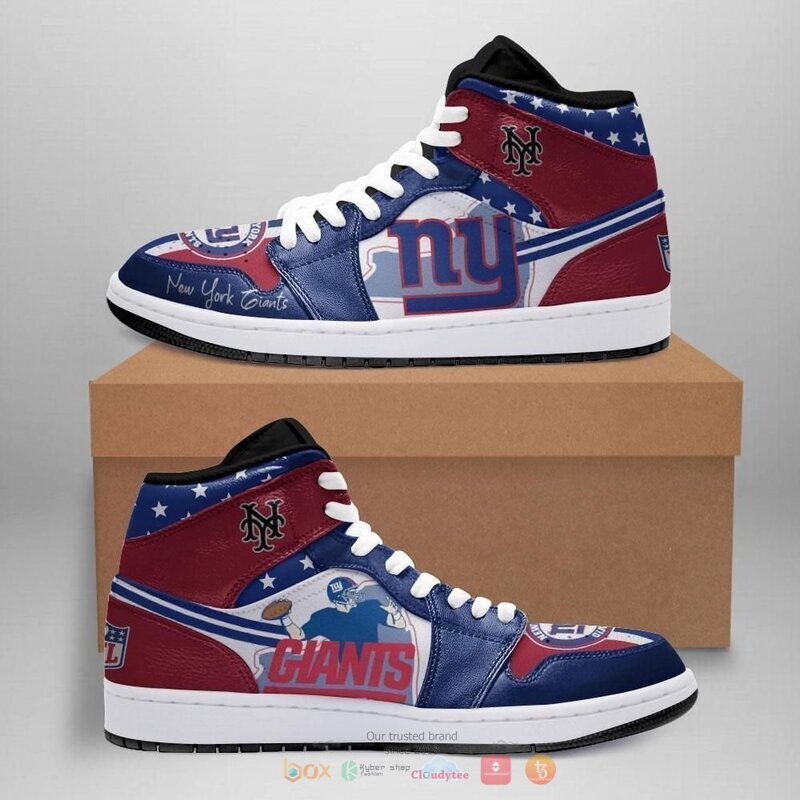 New York Giants 2 Air Jordan High Top Shoes