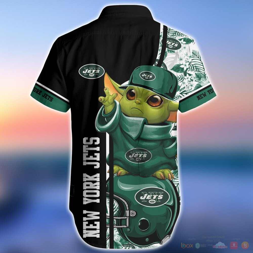 New York Jets NFL Baby Yoda Hawaiian Shirt and Shorts 1 2 3