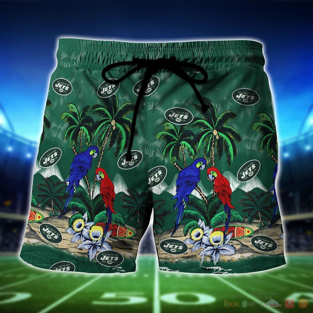 New York Jets NFL Island Hawaiian Shirt and Shorts 1 2 3 4