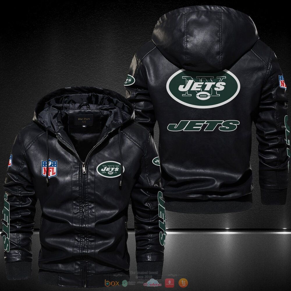 New York Jets NFL Leather Jacket Hat
