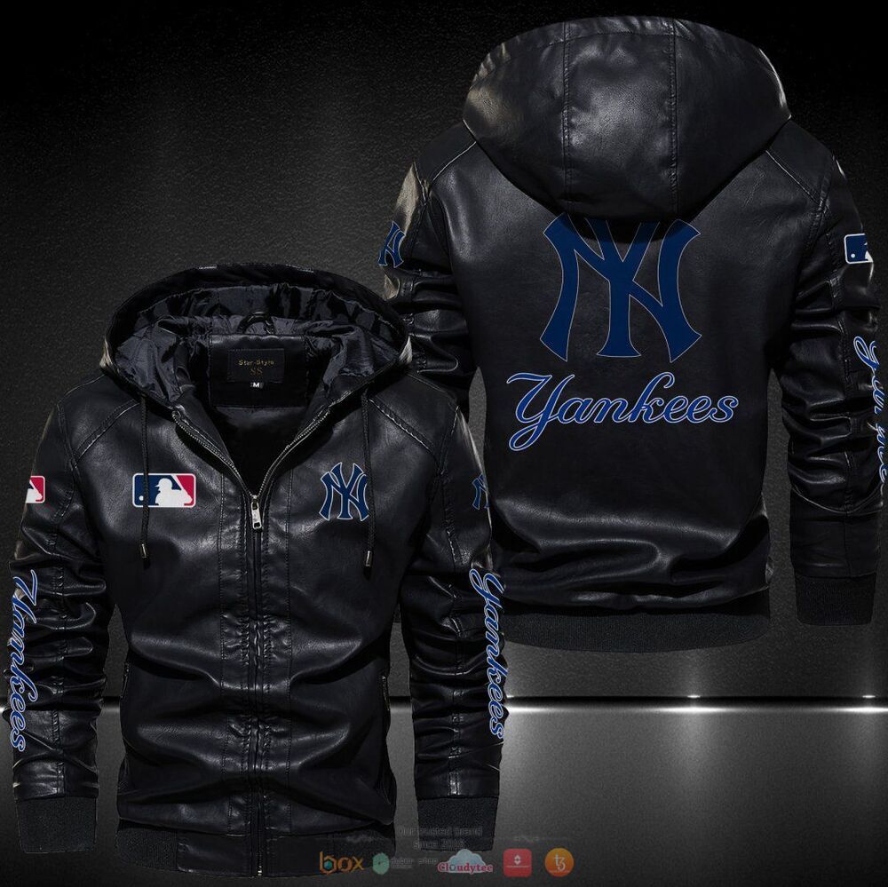 New York Yankees MLB Leather Jacket Hat