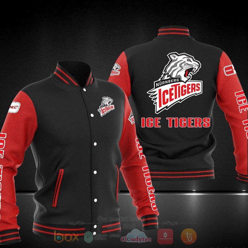 Nurnberg Ice Tigers Baseball Jacket 3 Nurnberg Ice Tigers Baseball Jacket 1 2