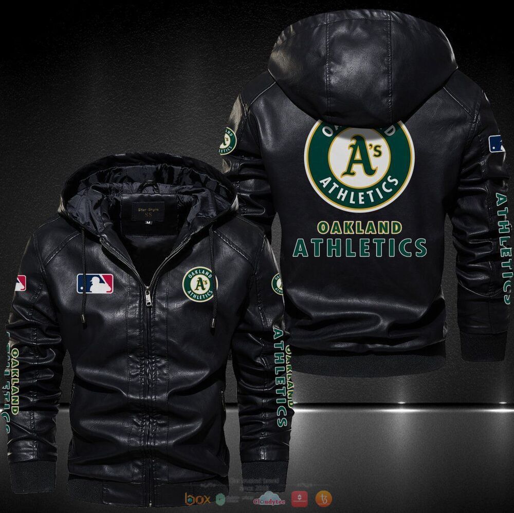 Oakland Athletics MLB Leather Jacket Hat