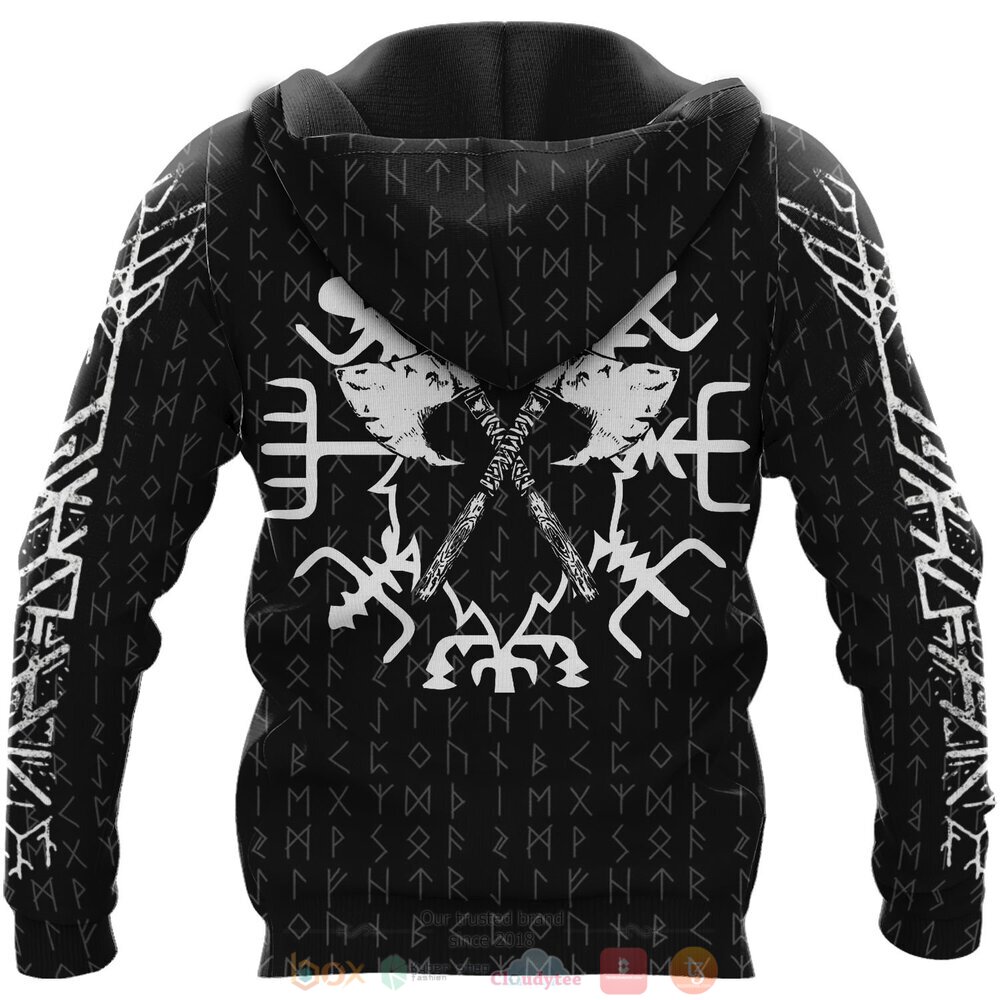 Odin Vegvisir black jersey shirt, hoodie 4 Odin Vegvisir black 3d shirt hoodie 1 2 3