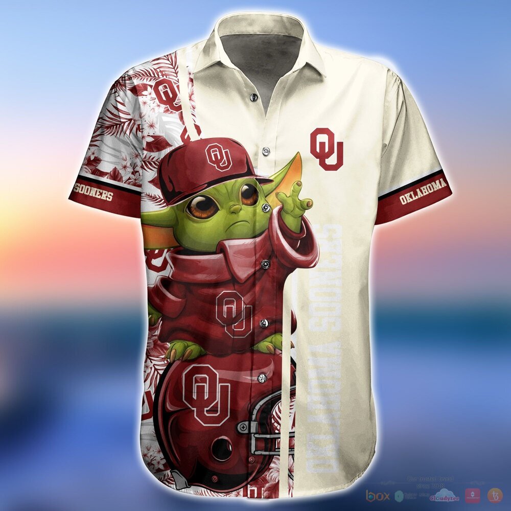 Oklahoma Sooners NCAA Baby Yoda Hawaiian Shirt and Shorts 1 2 3 4