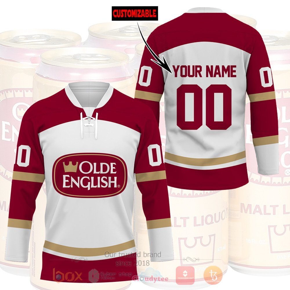 BEST Olde English Personalized Jersey Hockey 1 Olde English Personalized Hockey Jersey
