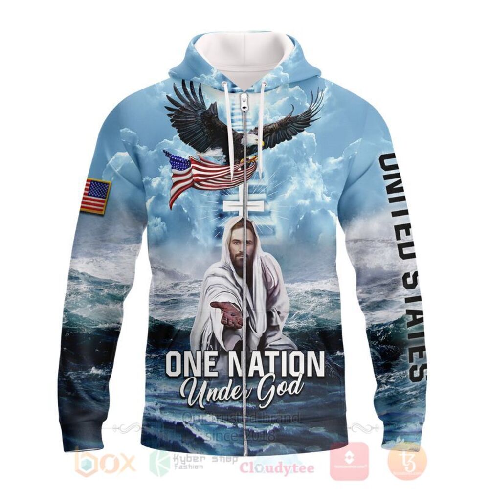BEST One Nation Under God 3D All Over Printed Hoodie, Shirt 9 One Nation Under God 3D Hoodie Shirt