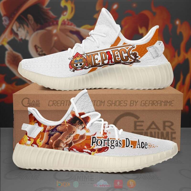 One Piece Portgas D Ace Yeezy Sneaker shoes
