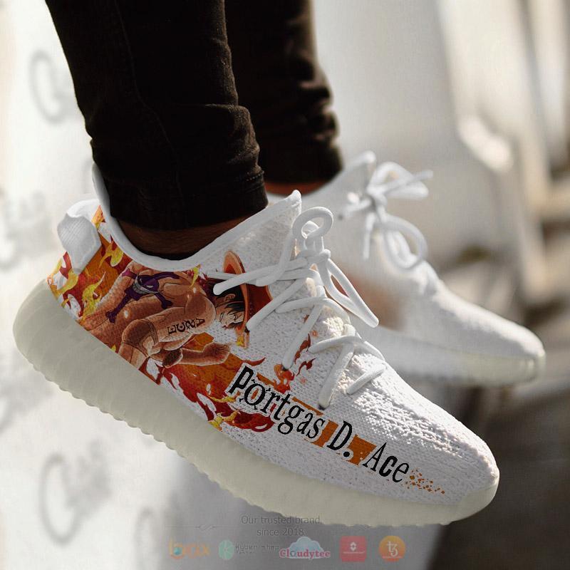 One Piece Portgas D Ace Yeezy Sneaker shoes 5 One Piece Portgas D Ace Yeezy Sneaker shoes 1 2 3 4
