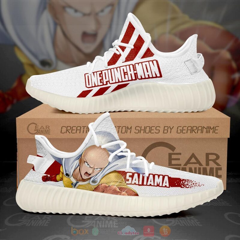 One Punch Man Saitama Red Yeezy Sneaker shoes