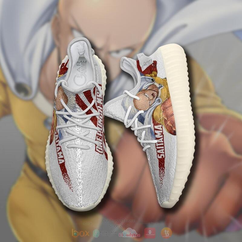 One Punch Man Saitama Red Yeezy Sneaker shoes 1