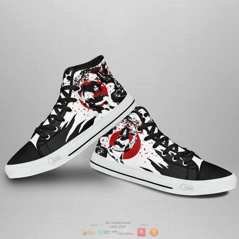Orochimaru Anime Naruto high top canvas shoes 4 Orochimaru Anime Naruto canvas high top shoes 1 2 3