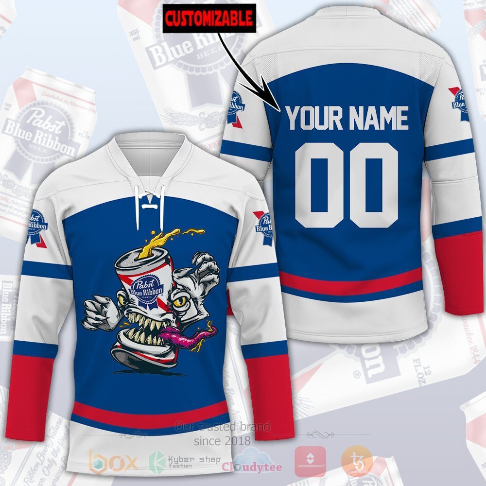 Pabst Brewing Company Personalized Hockey Jersey