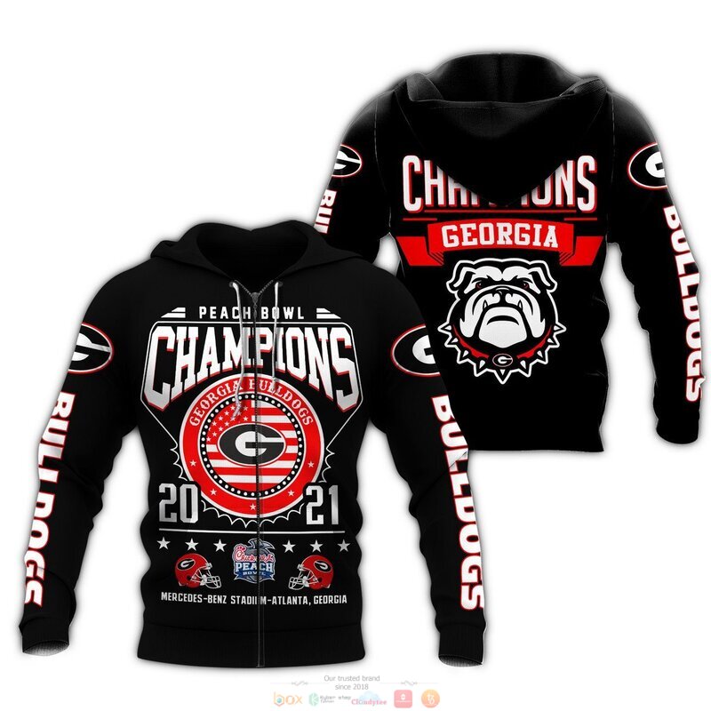 NEW Peach bowl Champions 2021 Georgia Bulldogs jersey shirt, hoodie 2 Peach bowl Champions 2021 Georgia Bulldog 3d shirt hoodie 1