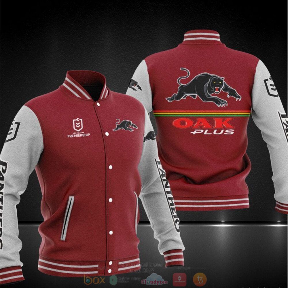 NEW Penrith Panthers OAK Plus baseball jacket 4 Penrith Panthers OAK Plus baseball jacket 1 2 3