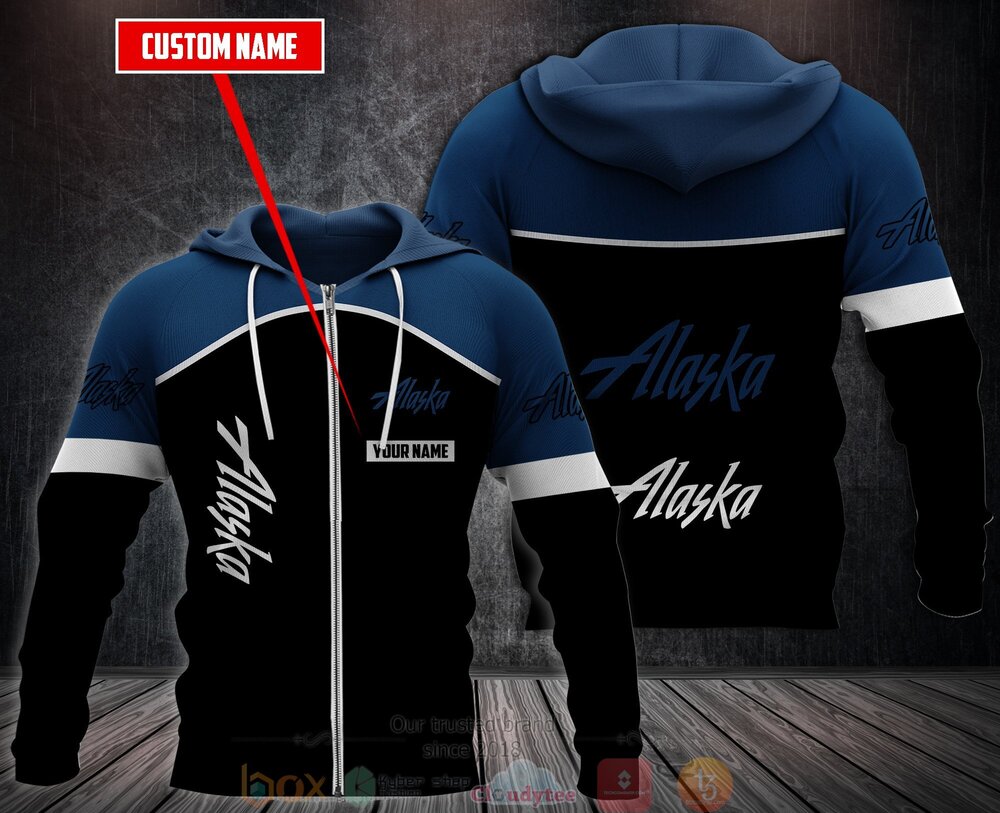 BEST Personalized Alaska Airlines 3D All Over Print Fleece Hoodie, Hoodie 3 Personalized Alaska Airlines 3D Fleece Hoodie Hoodie 1 2