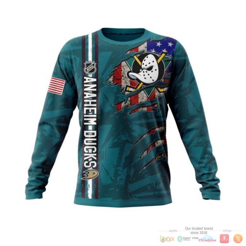 Personalized Anaheim Ducks With American Flag 3d shirt, hoodie 4 Personalized Anaheim Ducks With American Flag 3d shirt hoodie 1 2 3