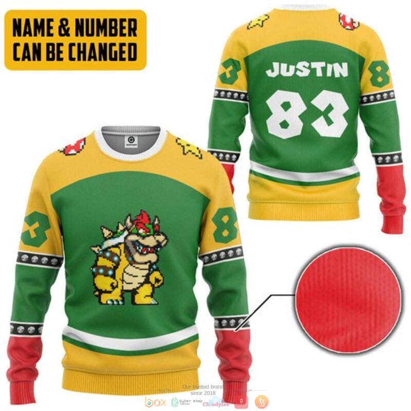 Personalized Bowser custom full print 3d shirt, hoodie 6 Personalized Bowser custom 3d shirt hoodie 1 2 3 4 5