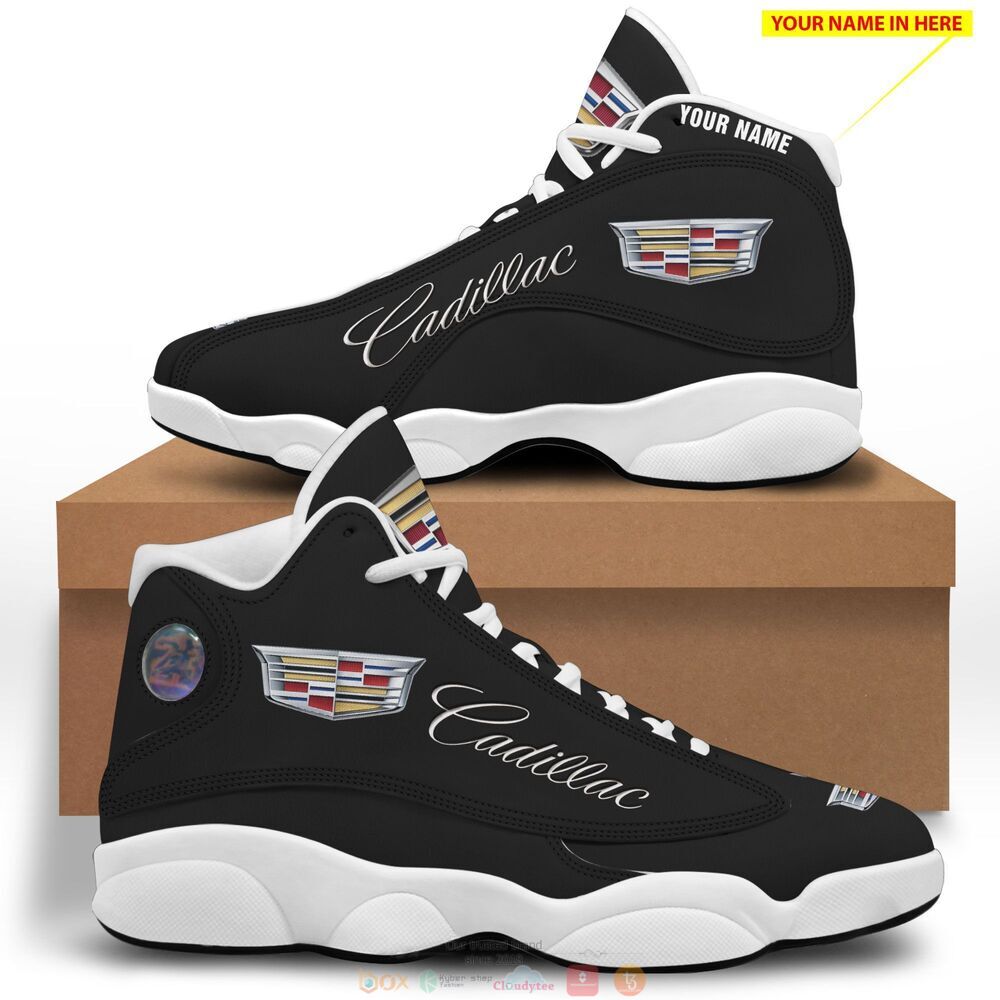 Cadillac black Personalized Air Jordan 13 sneaker 4 Personalized Cadillac black custom Air Jordan 13 shoes 1 2 3