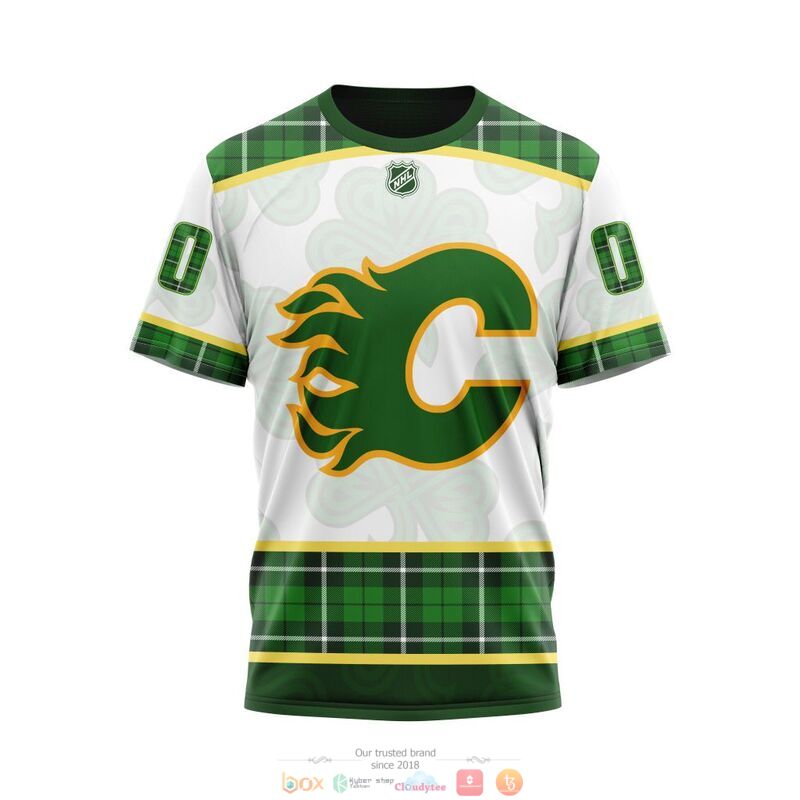 Personalized Calgary Flames NHL St Patrick Days full print 3d shirt, hoodie 6 Personalized Calgary Flames NHL St Patrick Days 3d shirt hoodie 1 2 3 4 5