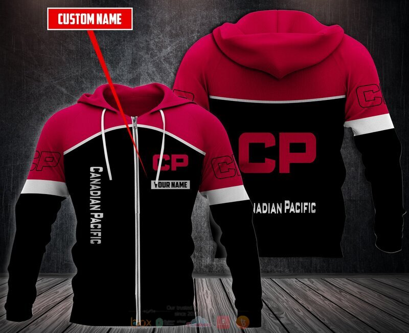 Personalized Canadian Pacific 3D Fleece Hoodie, Zip Hoodie 3 Personalized Canadian Pacific 3D Fleece Hoodie Zip Hoodie 1 2