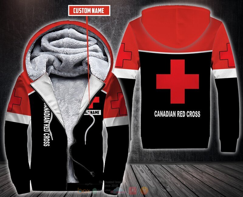 Personalized Canadian Red Cross 3D Fleece Hoodie, Zip Hoodie 6 Personalized Canadian Red Cross 3D Fleece Hoodie Zip Hoodie