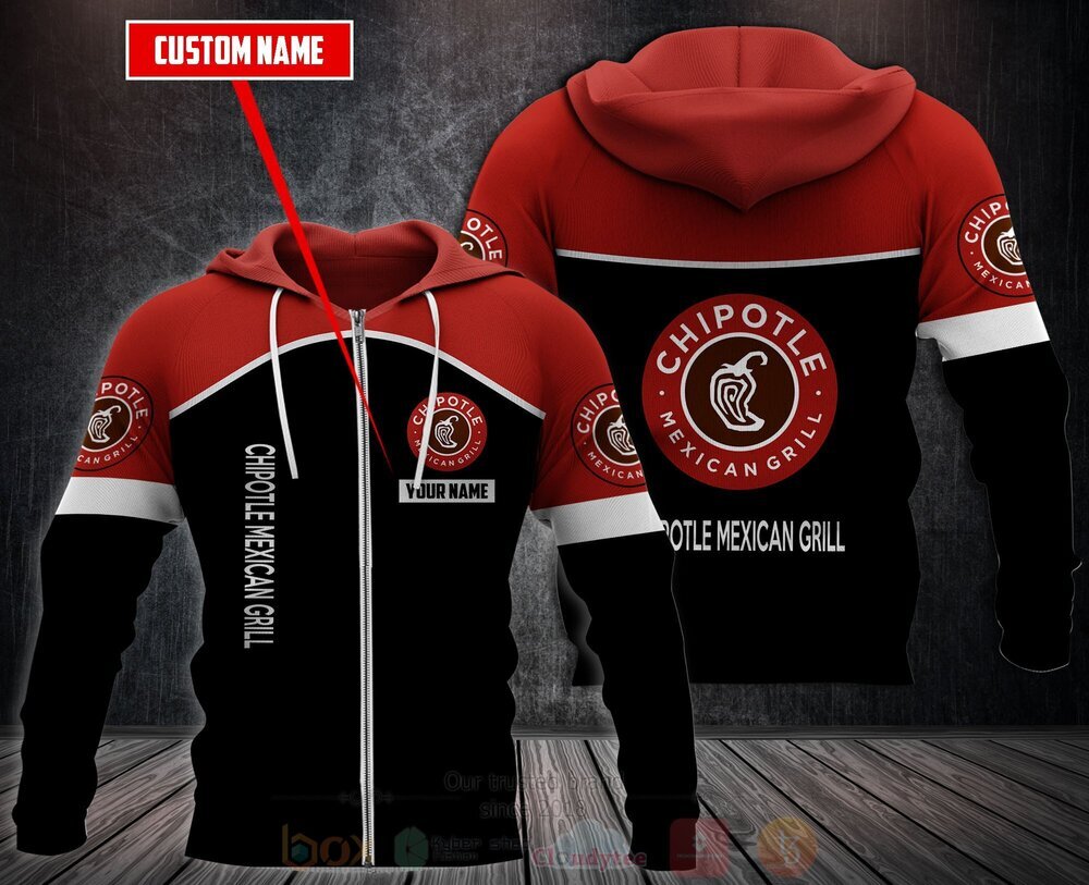 BEST Personalized Chipotle Mexican Grill 3D All Over Print Fleece Hoodie, Hoodie 3 Personalized Chipotle Mexican Grill 3D Fleece Hoodie Hoodie 1 2