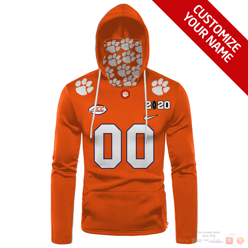 Personalized Clemson Tigers ACC 2020 custom 3d hoodie mask 3 Personalized Clemson Tigers ACC 2020 custom hoodie mask 1 2