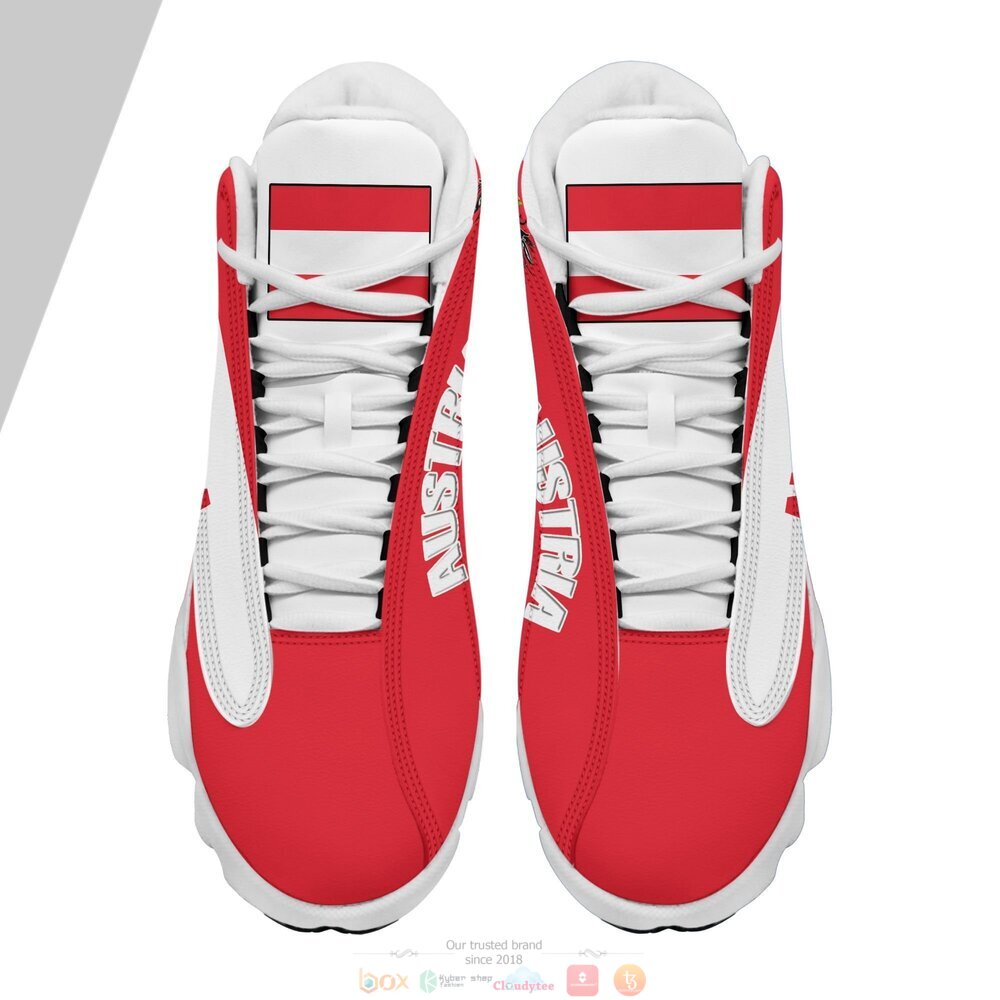Personalized Coat of arms of Austria custom Air Jordan 13 shoes 1 2