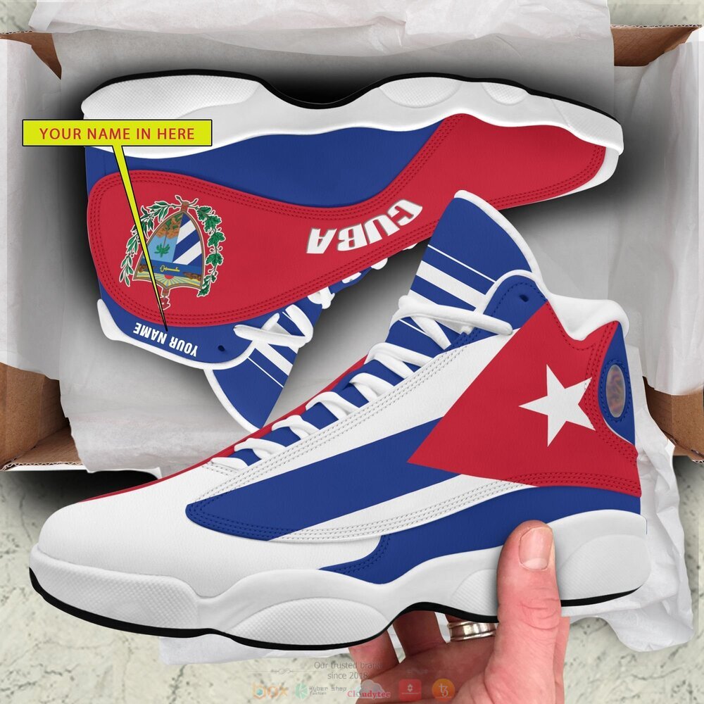 Coat of arms of Cuba Personalized Air Jordan 13 sneaker 2 Personalized Coat of arms of Cuba custom Air Jordan 13 shoes 1