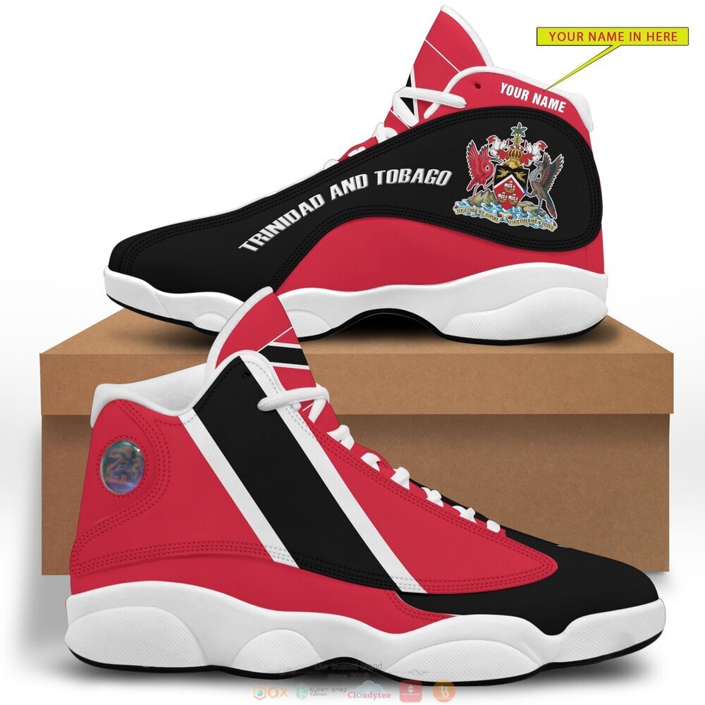 Personalized Coat of arms of Dominican custom Air Jordan 13 shoes