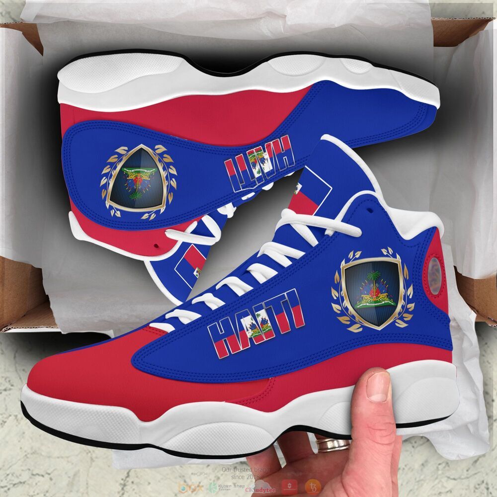 Personalized Coat of arms of Haiti custom Air Jordan 13 shoes