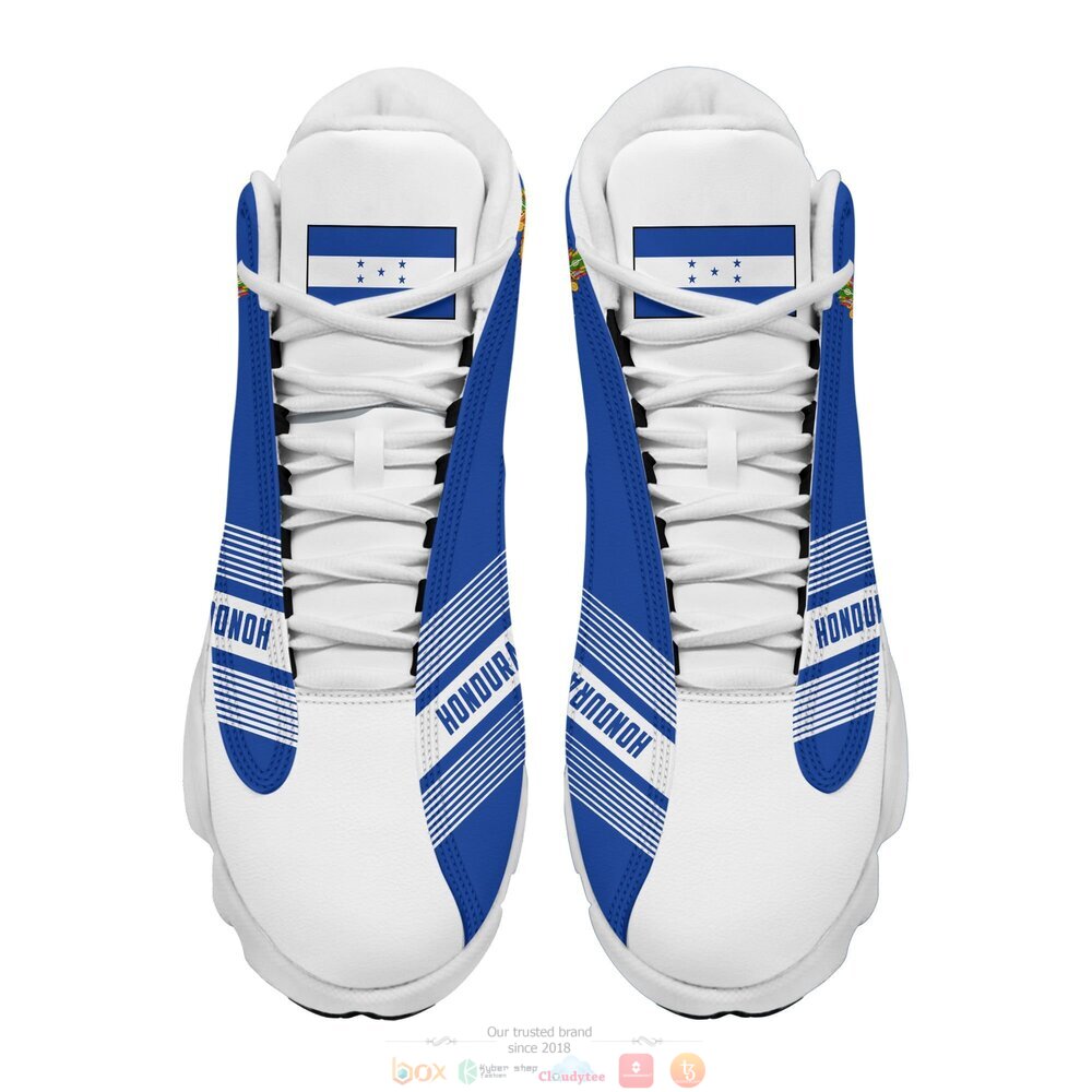 Personalized Coat of arms of Honduras custom Air Jordan 13 shoes 1 2