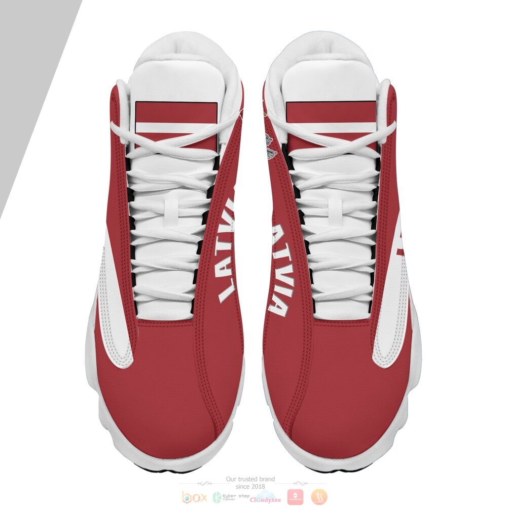 Personalized Coat of arms of Latvia custom Air Jordan 13 shoes 1 2