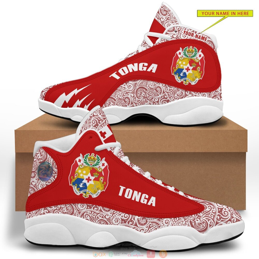 Personalized Coat of arms of Tonga custom Air Jordan 13 shoes 1