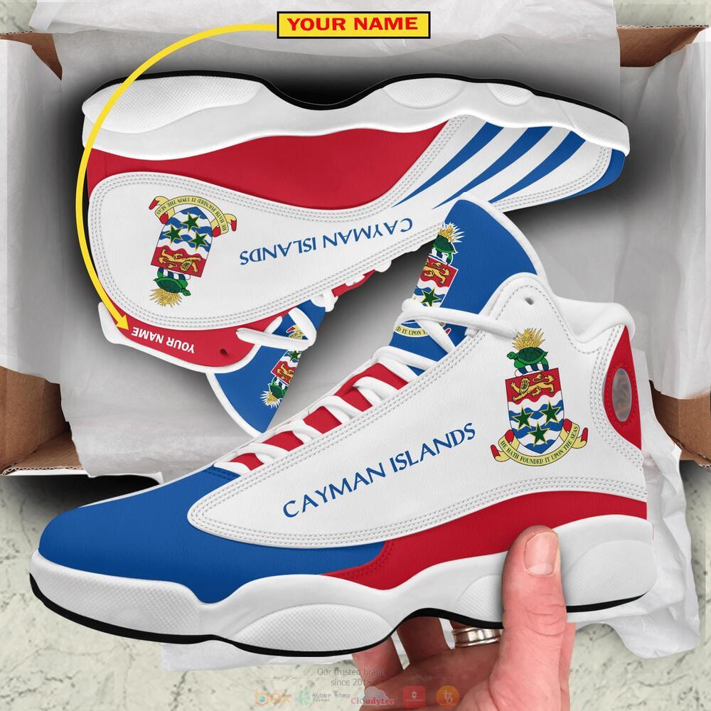 Coat of arms of the Cayman Islands Personalized Air Jordan 13 sneaker 6 Personalized Coat of arms of the Cayman Islands custom Air Jordan 13 shoes