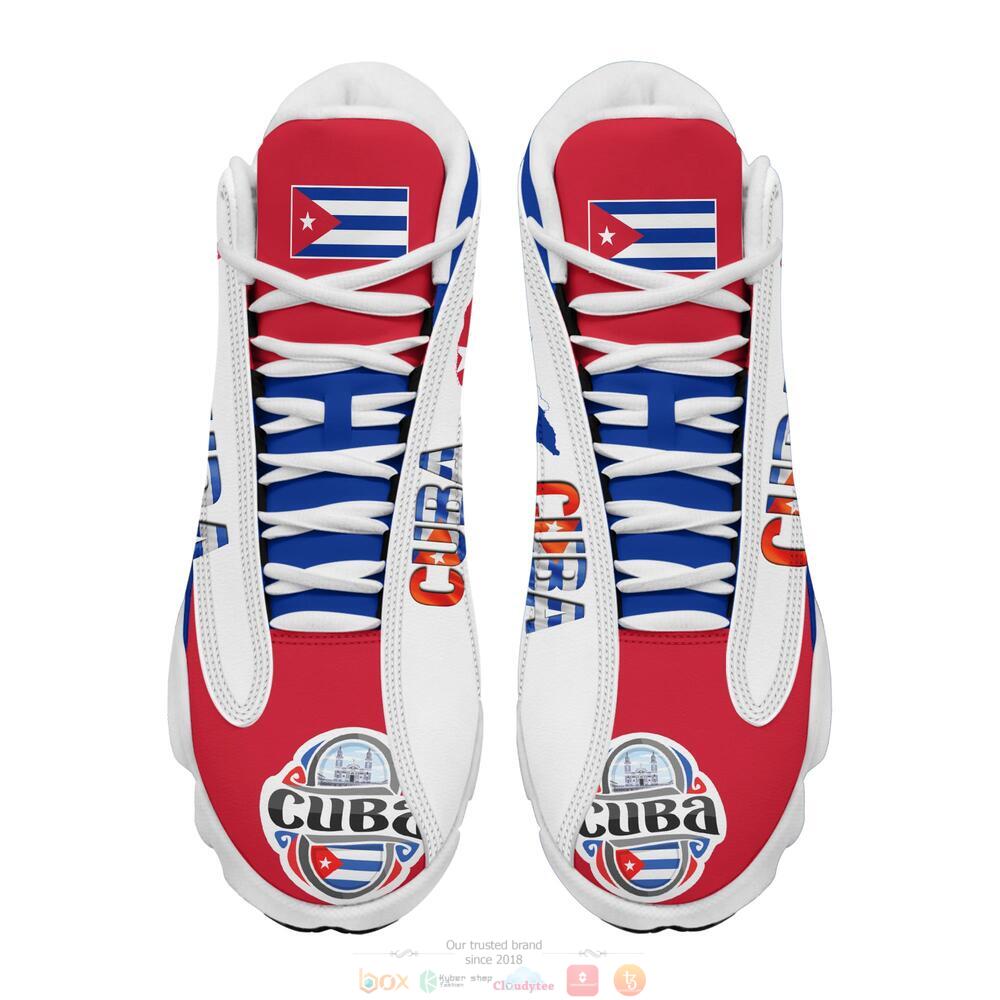 Cuba flag map Personalized Air Jordan 13 sneaker 2 Personalized Cuba flag map custom Air Jordan 13 shoes 1