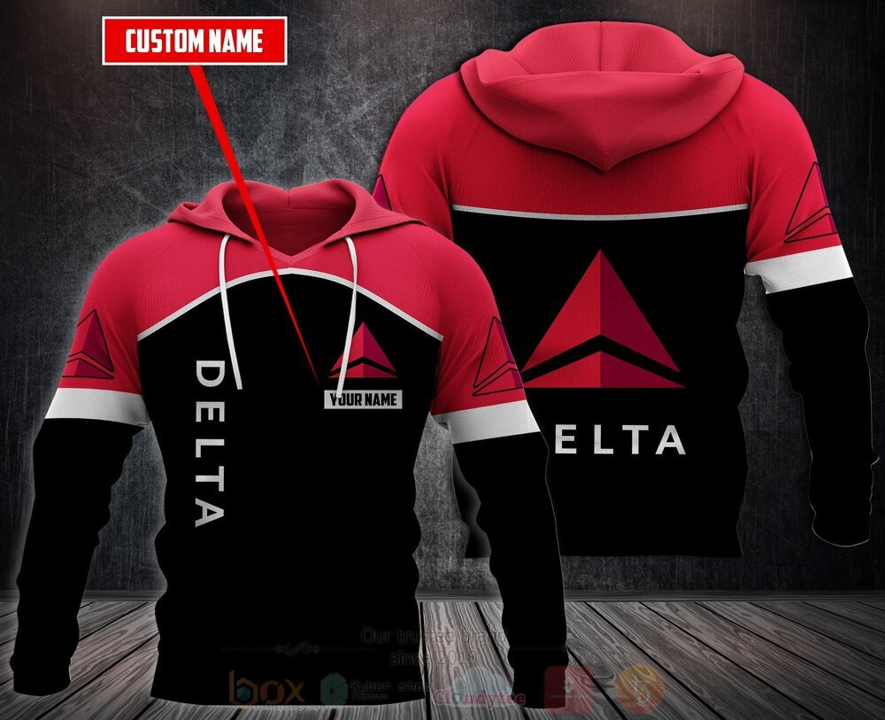 BEST Personalized Delta Air Lines 3D All Over Print Fleece Hoodie, Hoodie 2 Personalized Delta Air Lines 3D Fleece Hoodie Hoodie 1