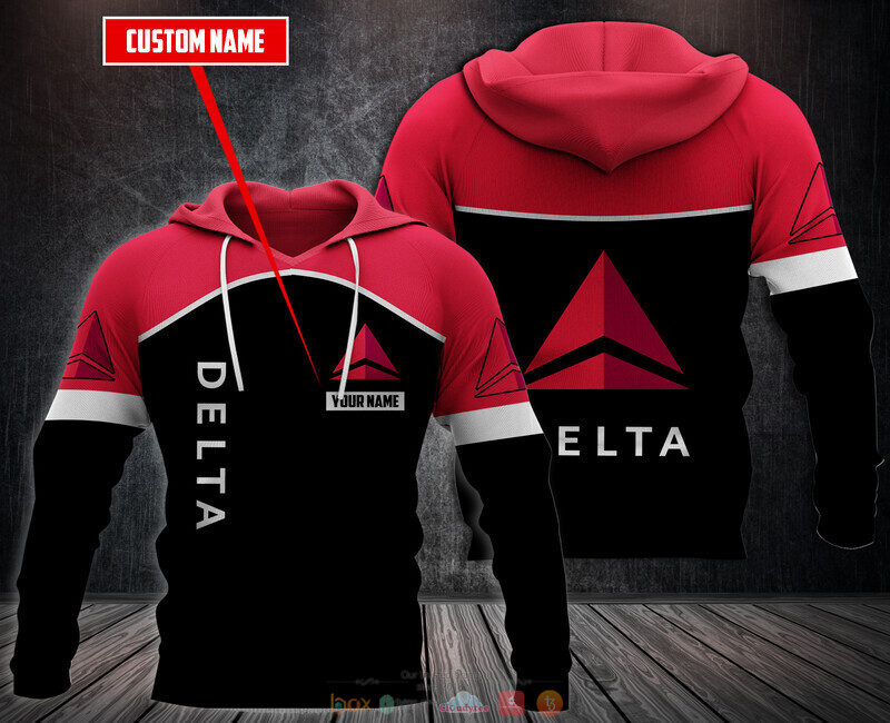 Personalized Delta Air Lines Custom full print 3d Hoodie, Fleece Hoodie 2 Personalized Delta Air Lines Custom 3d Hoodie Fleece Hoodie 1