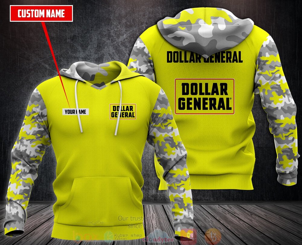 BEST Personalized Dollar General Yellow 3D All Over Print Fleece Hoodie, Hoodie 2 Personalized Dollar General Yellow 3D Fleece Hoodie Hoodie 1