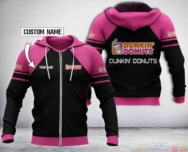 Dunkin' Donuts Personalized Hoodie, Zip Hoodie 2 Personalized Dunkin Donuts Custom Hoodie Zip Hoodie 1