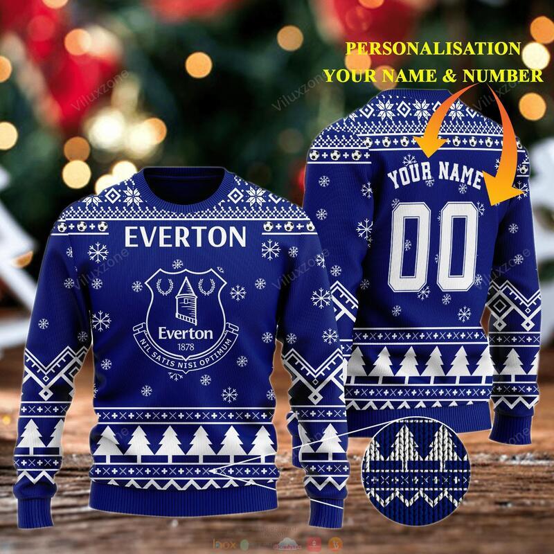 Personalized Everton Football Club custom Christmas Sweater