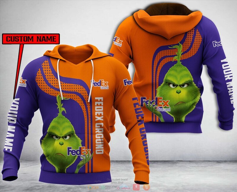 Personalized Fedex Ground Grinch Custom All Over Print 3d Hoodie